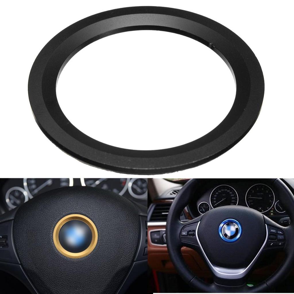 Se adapta a BMW E60 E61 serie 5 Real CUERO Negro Rayas M3 cubierta del volante