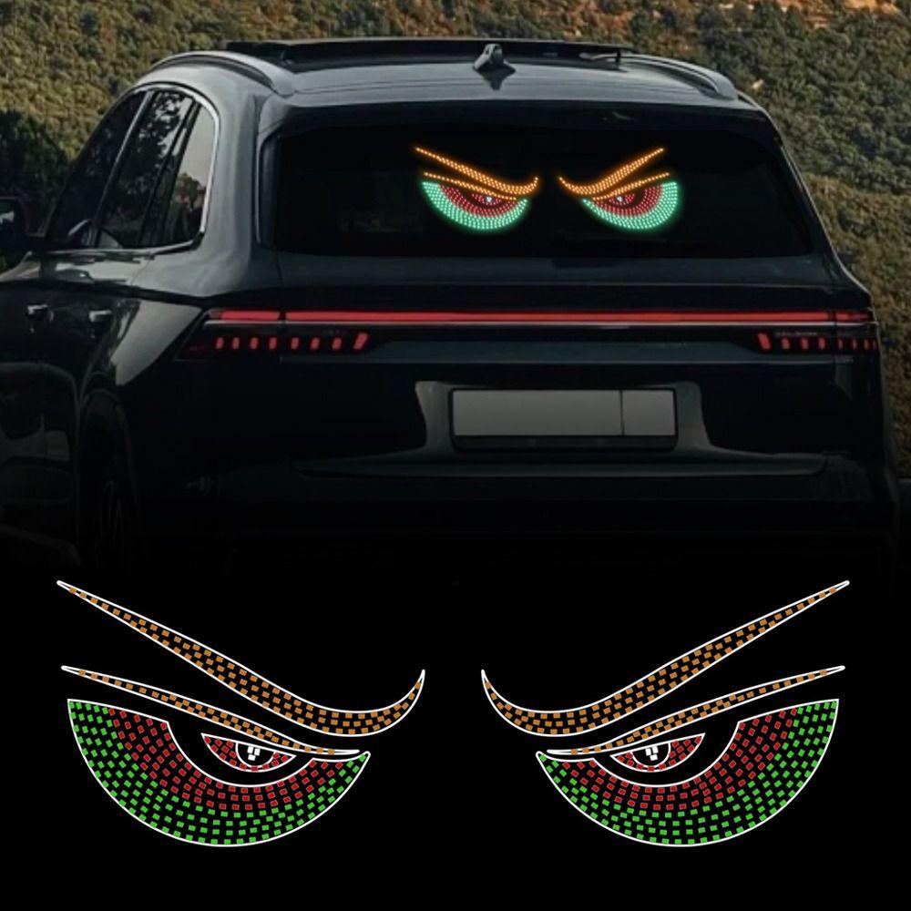 Flexible Truck Devil's Eye Light USB Pixel Panel Creative Lamp  Car Decor