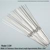 ZISIZ Thickened Stainless Steel BBQ Skewers, 28cm, 100 Pcs