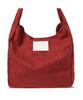The Green Lab Boucle Wool Pouch Shoulder Bag Set [Coral Red]