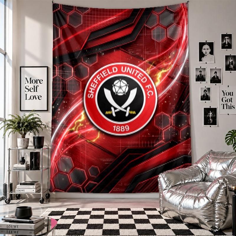 Sheffield United Football Wall Tapestry Home Decor Wall Hanging Cloth for Bedroom Living Room Background