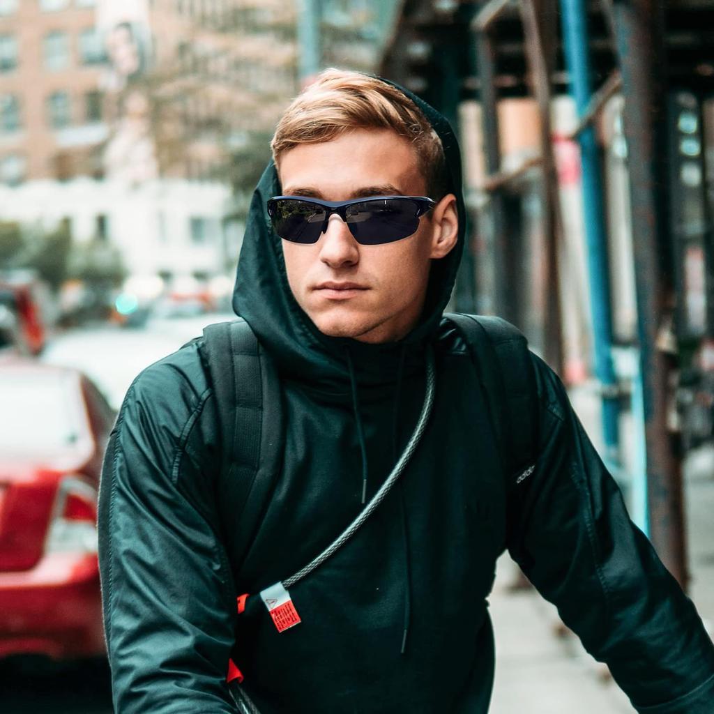 KANASTAL Sports Sunglasses with UV400 Impact for and Fishing Men's Ultra-Elastic Earhooks, Polarized, Protection, Ultra-Lightweight, Resistant,