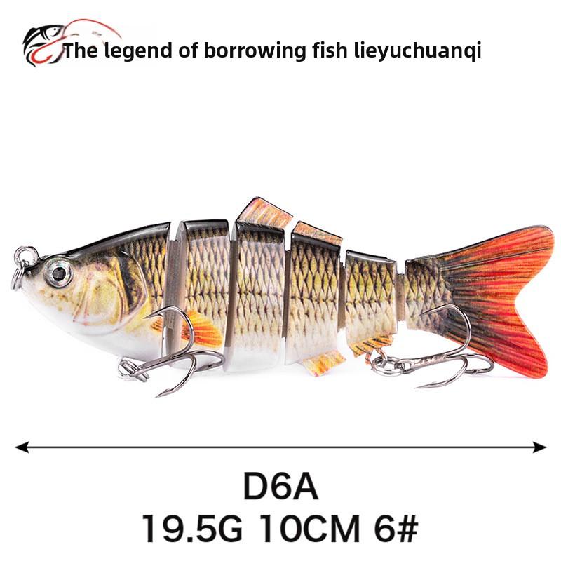 Simulated Multi-section Fish 10cm-6-6 Sections Luya Bait, Hard Bait, Fake Bait