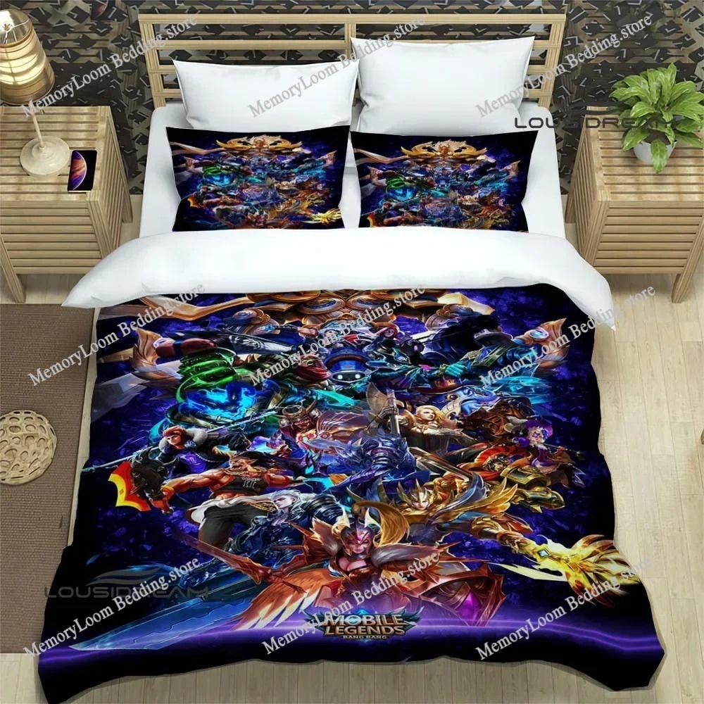 3D Printing Trendy Soft Mobile Legends Bang Bang Game Bedding Set Duvet Cover Pillowcase Comforter King/Queen Size Boys Adult