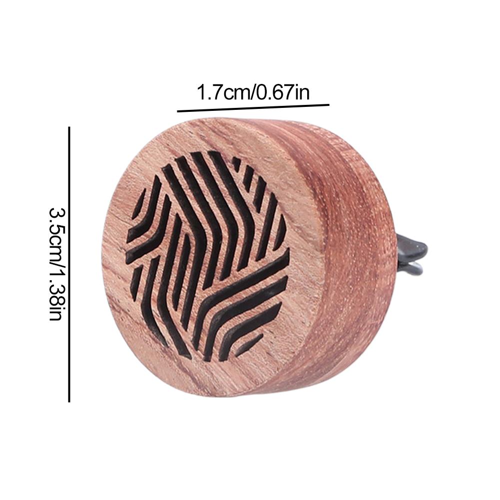 Suporte de Difusor de Carro de Madeira Para Saída de Ar Clipe de Aroma para Óleo Essencial Com Contas de Pedra Vulcânica Decoração de Freshener de Interior de Carro