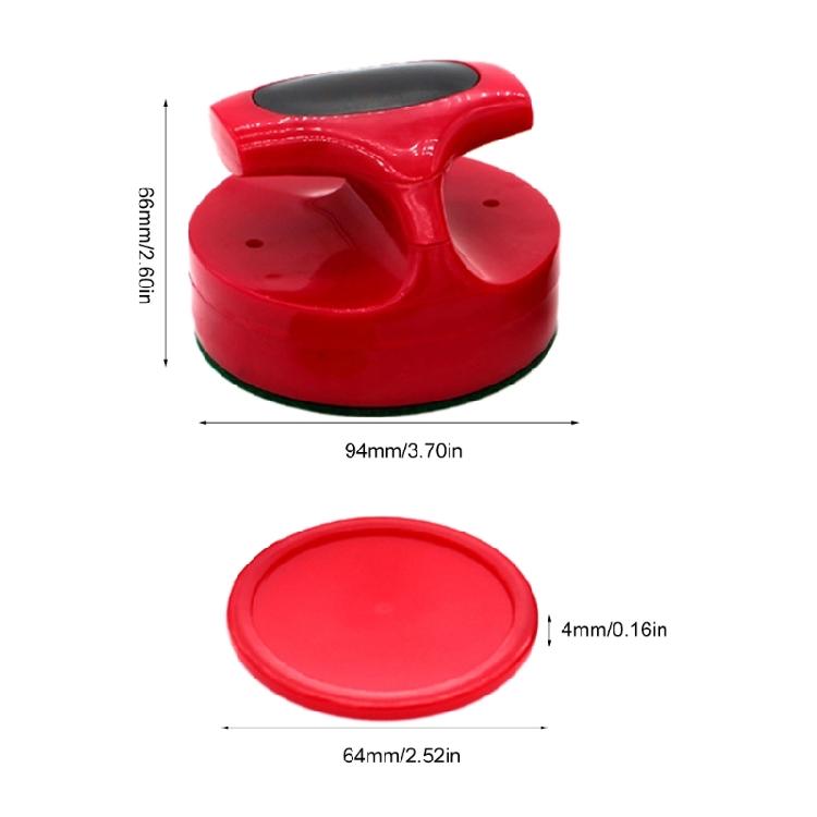 Air Hockey Pucks and Paddle 94mm Air Table Hockey Game Pusher with 4 Pucks