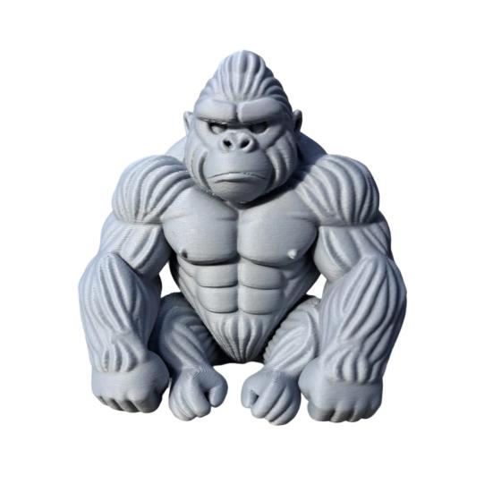 Leisure Gorilla Statue Desk Guardian Orangutan Figurine Home Office Desktop Decoration Plastic Simulation Animal Ornament Christmas Gift