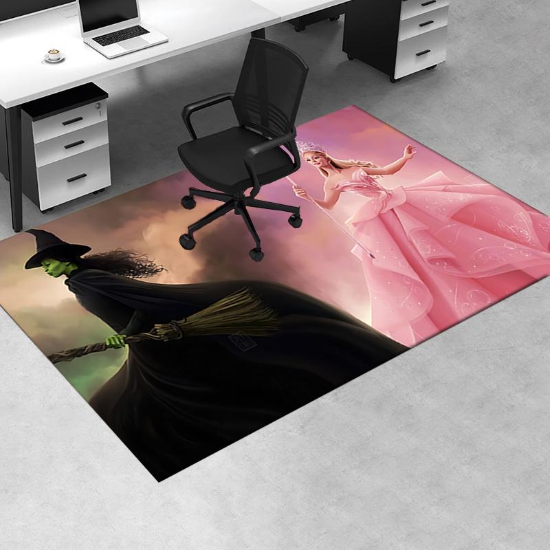 Fairy Tale, Wicked Pattern Polyester Office Carpet Chair Mats, Home Decor Dormitory Floor Protector