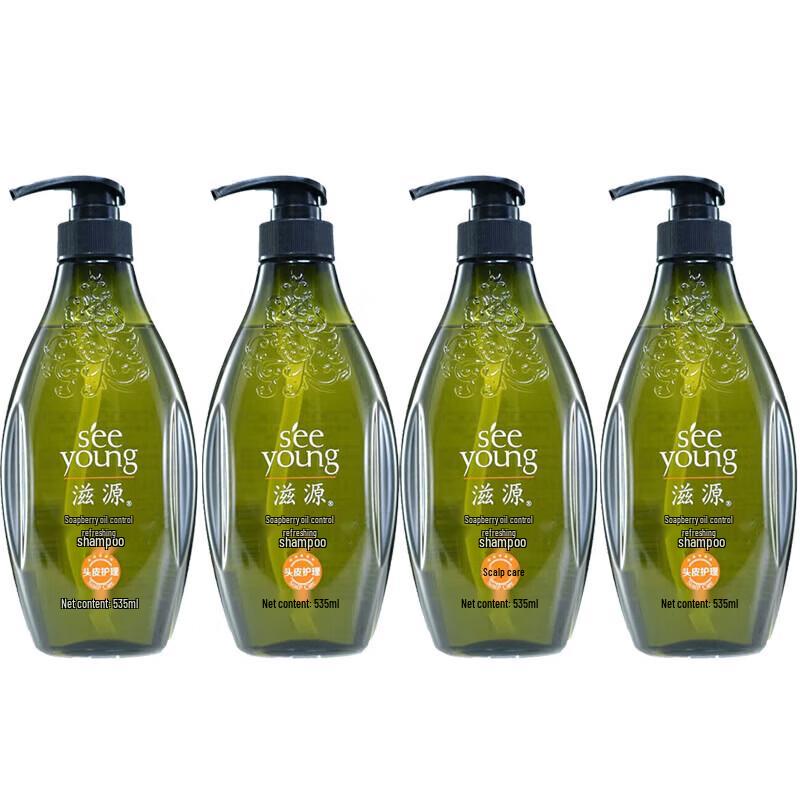 Seeyoung Soapnut Oil Control & Volumizing Shampoo (4 x 535ml)