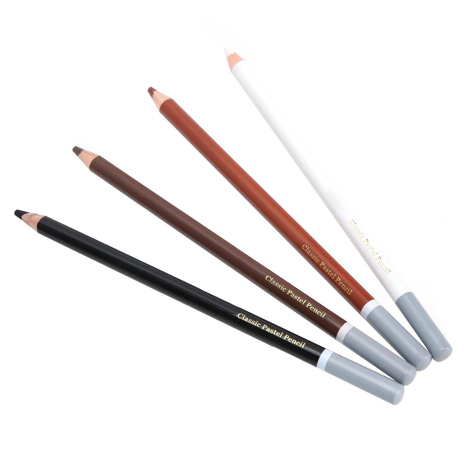

4PCS Charcoal Pencils Drawing Set Colour Pencils for Sketching Shading Beginners Artists Use