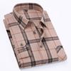 Pure Cotton Men's Plaid Shirt Long Sleeve Regular Fit Men Casual Oversized Shirt Leisure Autumn Male Blouse New Plus Size 11XL