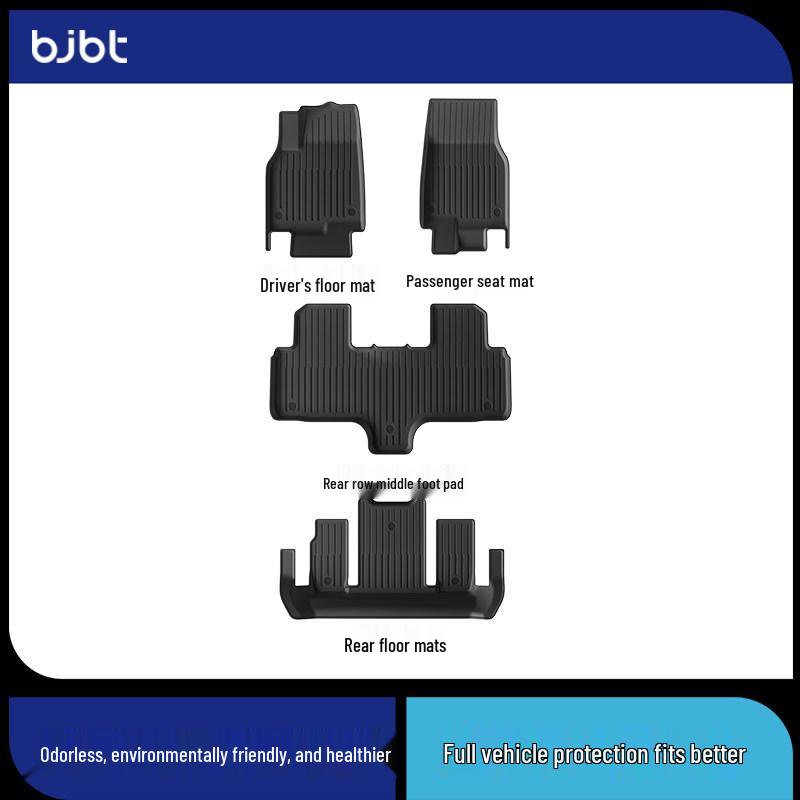 

BJBT TPE Floor Mats for Tesla Model Y: Full Coverage, Refreshed Version