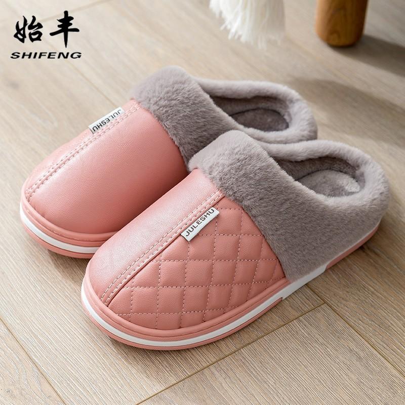 

Хлопковые тапочки для пожилых людей на осень и зиму водонепроницаемые домашние нескользящие теплые для пожилых 2025 новая шерстяная хлопковая швабра 40-41 [Suitable for 39-40] розовый