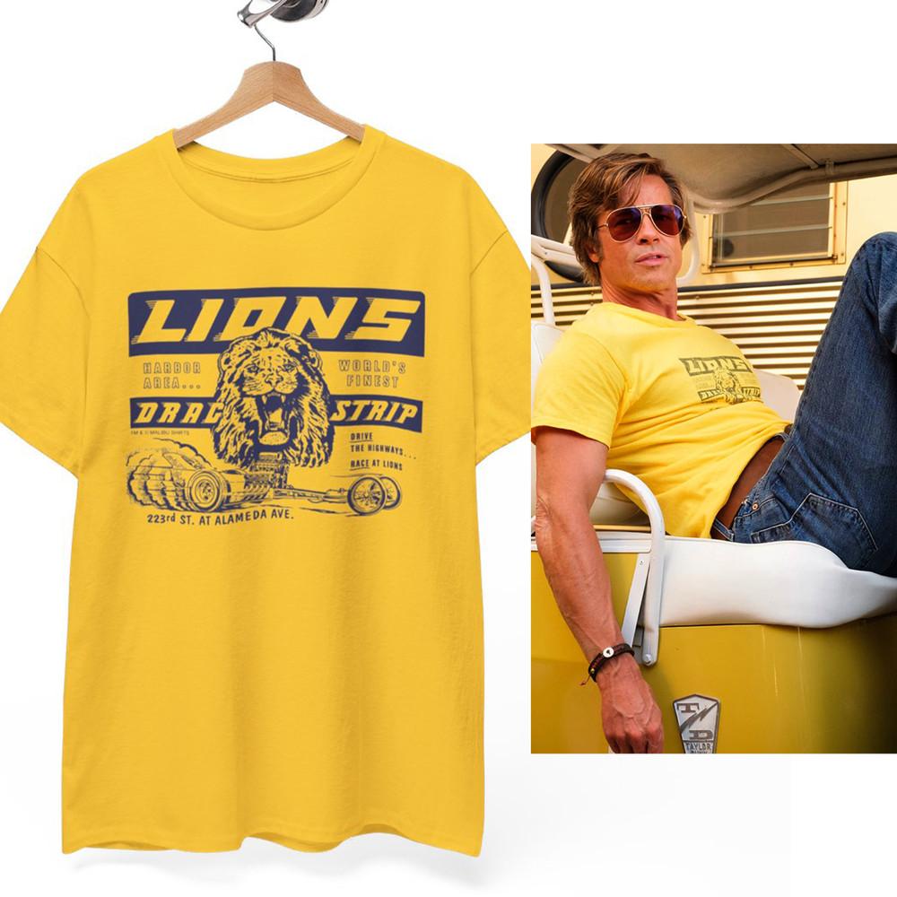 Brad Pitt Lions T-Shirt Drag Strip Once Upon A Time In Hollywood movie Unisex Unisex T-Shirt XXXXL