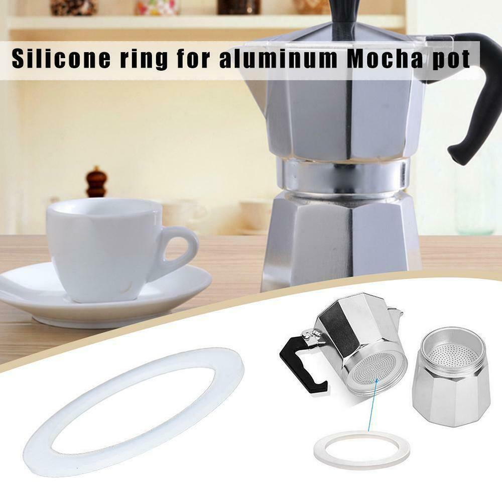 1 pezzo Anello di tenuta per caffettiera Moka in silicone Filtro in acciaio inossidabile Rondella per caffettiera 39mm-73mm Anello guarnizione Accessorio per macchine da caffè