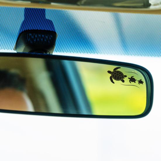 yangyizhi Car Sticker, Waterproof PVC Self-adhesive No Trace Auto Decal, Realistic Sea Turtle Pattern Sticker for Fuel Tank Caps Windows Luggage