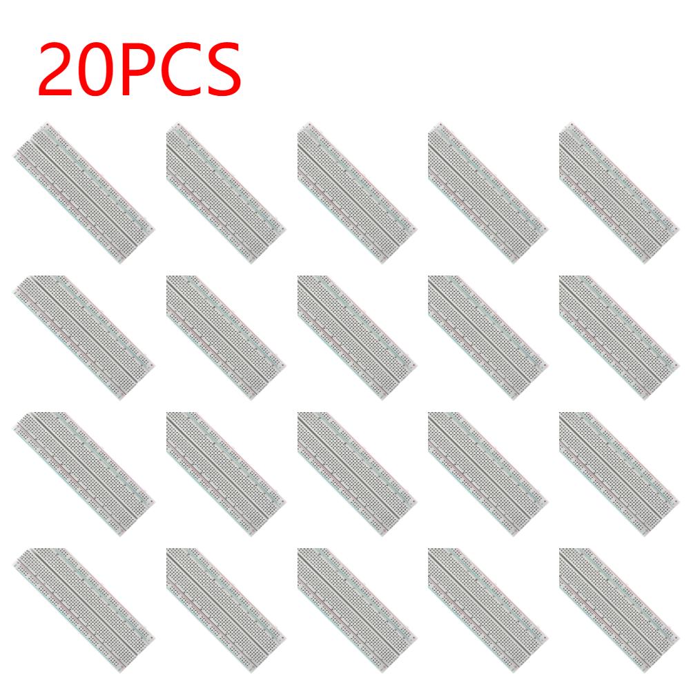 1-20PCS Breadboard 830 Point PCB Bread Board MB-102 Prototype PCB Solderless Breadboard Protoboard Circuit PCB DIY Kit