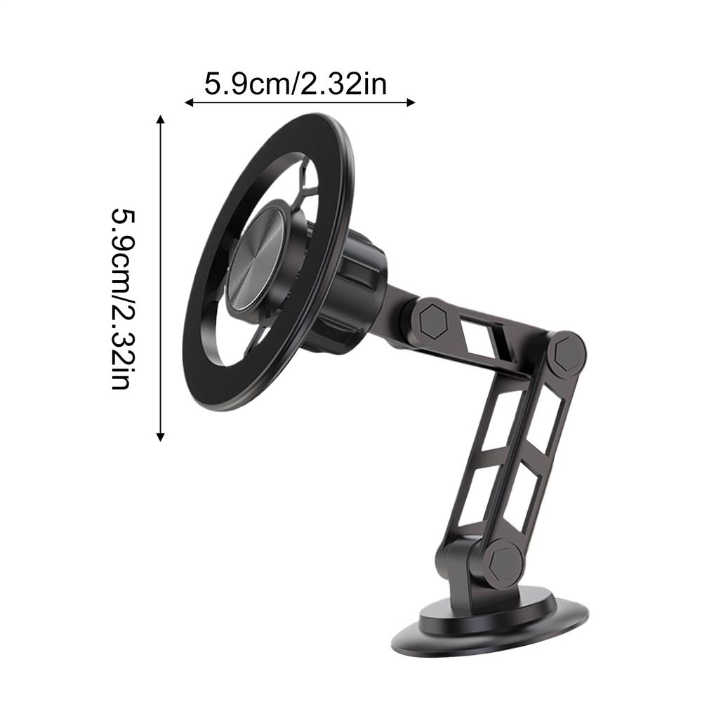 

Vacuum Magnetic Phone Holder 360 Rotation Aluminum Alloy Magnet Phone Holder For Car For SUV Truck Sedan Dashboard Windshield білий