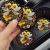 Car Interior Accessories 2PCS Silicone Coaster Heat Resistant Non-Slip Cup Holder Durable Tea Coaster Easy Clean Coffee Mat for Decorative