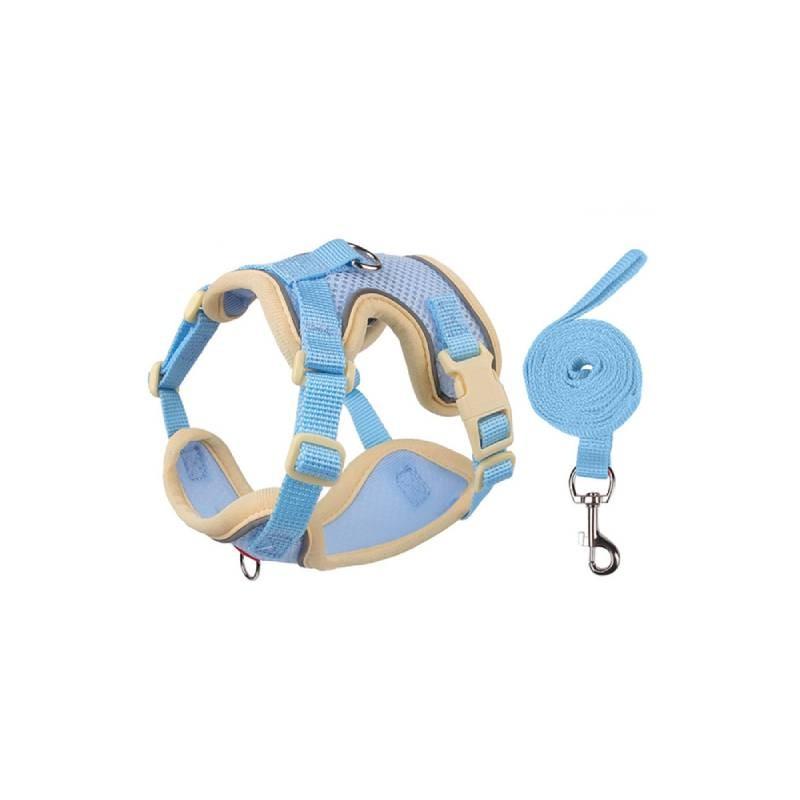 

Classic Colorblock Pet Leash With Double Layer Mesh Fabric For Cats And Gift Giving S