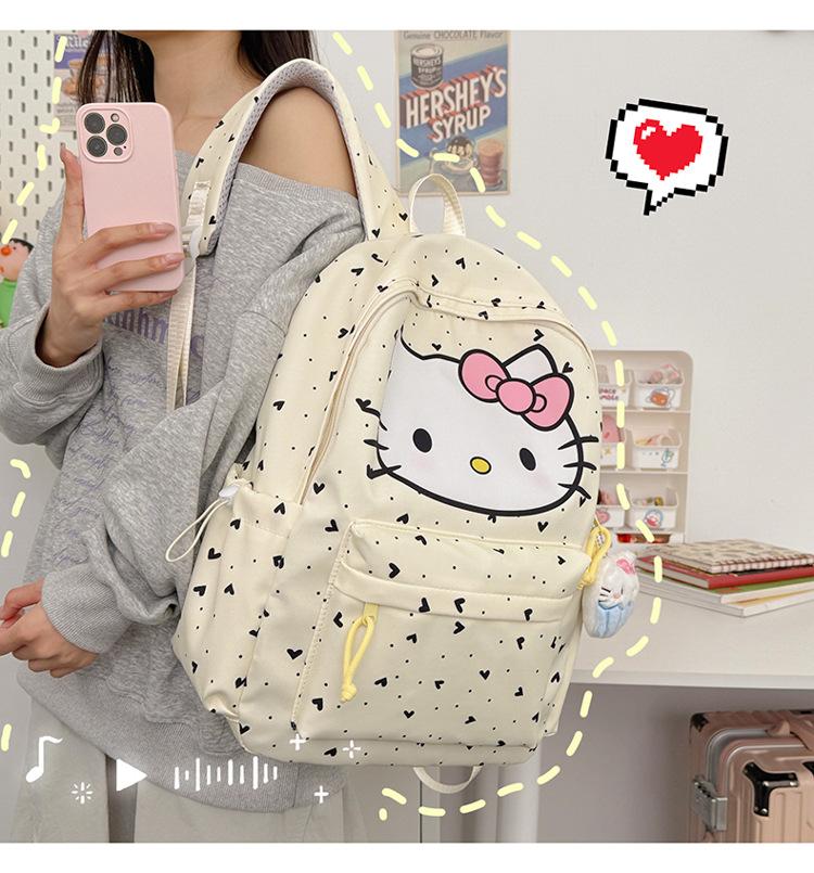 Schoolbag Out Graffiti Katie Backpack Cute Lightweight Breathable Wear Reducing Shoulder Strap Large Capacity School Bag Backpack