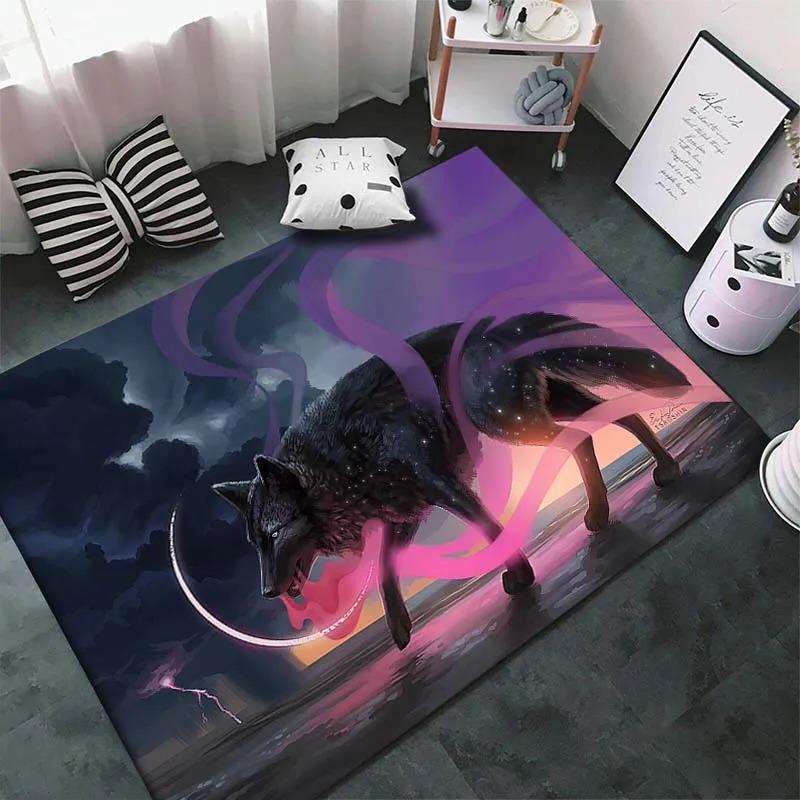 Wild Animal Wolf Floor Mat Door Front Decoration Home Living Room Floor Mat