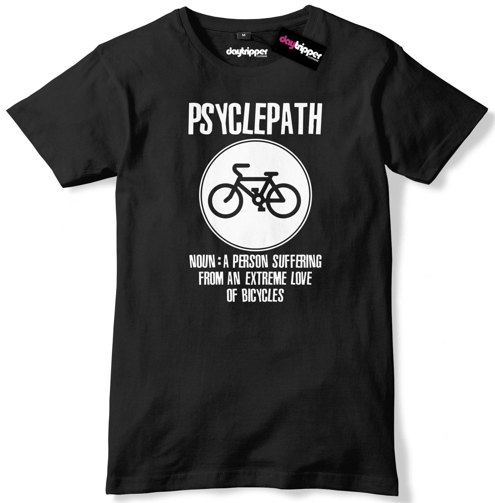 PSYCLEPATH Funny Cycling Bike Mens Premium T-Shirt Bike Mountain Bike Racer 2XL