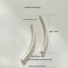 Handmade 925 Silver Curved Tube Beads for Stringing Bracelets