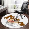 Tazmanian Devil,Looney Tunes Chair mat Round Rug Office carpet, Machine Washable, Non slip, Suitable for Living Rooms, Bedrooms