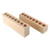Creative Wooden Pen Holder Household Toothbrush Holder Wooden Lipstick Organizer  Desk Accessories
