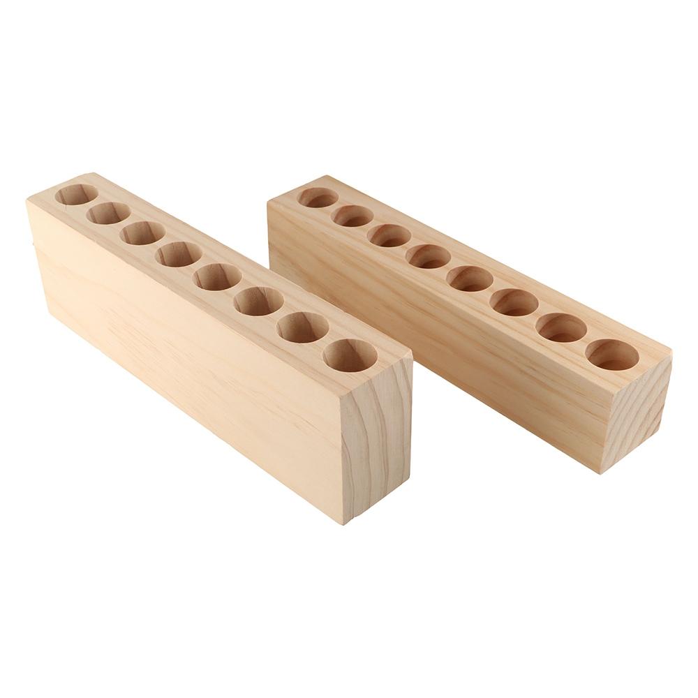Creative Wooden Pen Holder Household Toothbrush Holder Wooden Lipstick Organizer  Desk Accessories