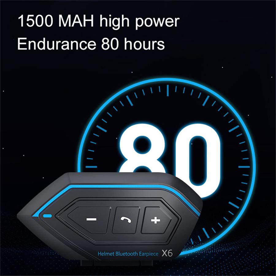 Motorcycle ATV English Version Helmet Bluetooth Headset Intercom Stereo Headset