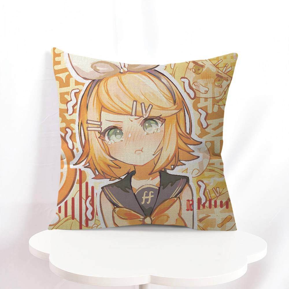 K-kagamine Rin Cartoon Pillowcase Toon Gift Cushion Cover Bedroom Home Sofa Chair Seat Decor Pillow Case