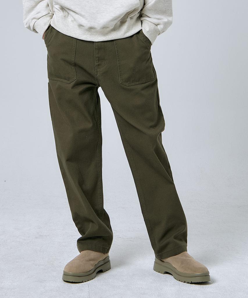 PAPERBOY Regular Fit Cotton Pants - Khaki