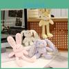 Pull Ear Rabbit Plush Toy Keychain With Long Legs For Kids And Teens Decor