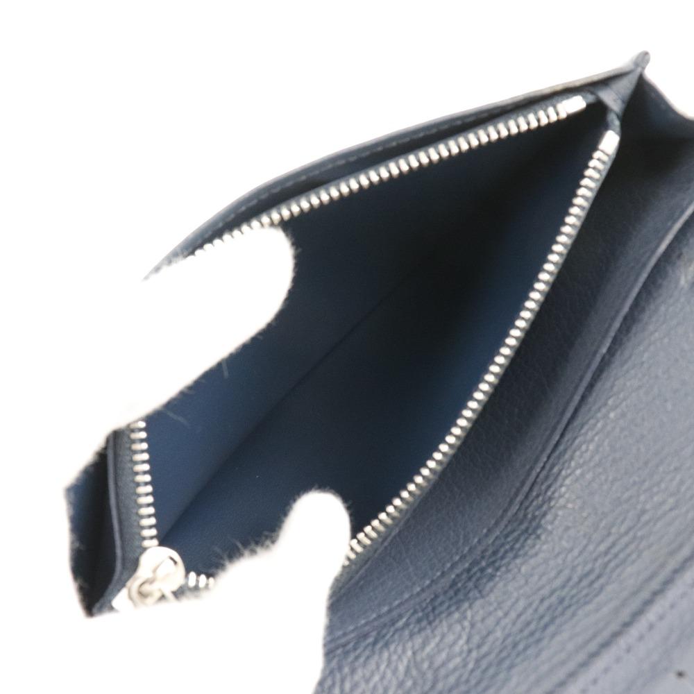 Louis Vuitton Portefeiulle Braza Purse M58818 Parnasea Océan Navy Blue Taurillon Clemence Mens Used