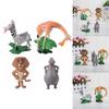 Figuras de Acción de la Película Madagascar 4 Piezas Colección de Muñecos Juguete Para Niños Lindo Y Mini Juguete