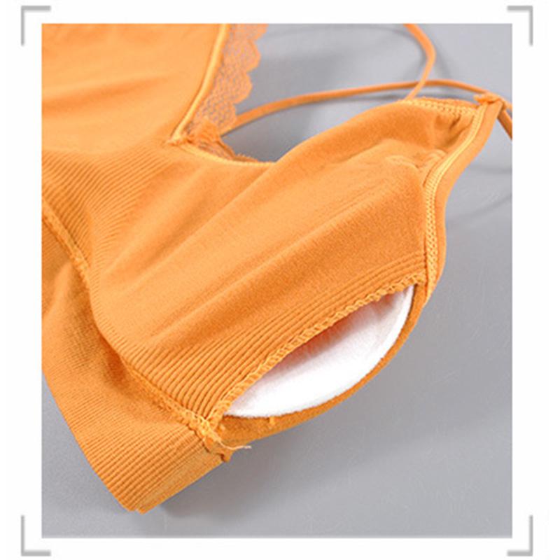 Bezšvové tenké ramienka Cross Beauty Back Lace Edge Beauty Back Yoga Sports Bra