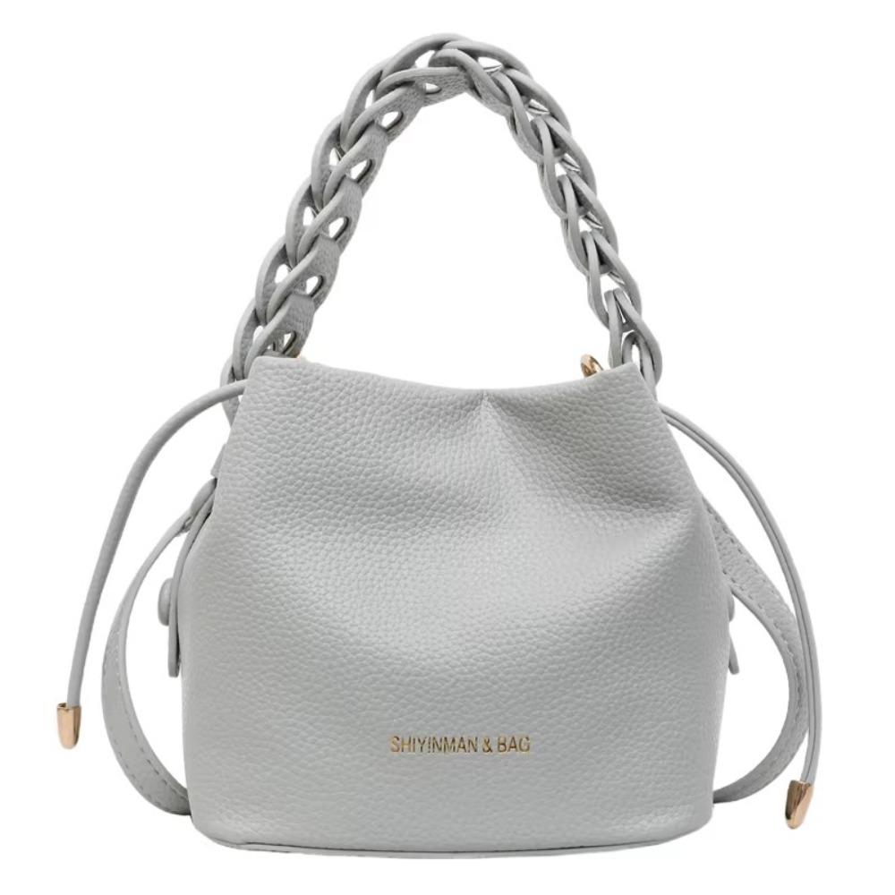 

Женская сумка на плечо из искусственной кожи, универсальная сумка-ведро, стильный кошелек, сумочка, для женщин синий