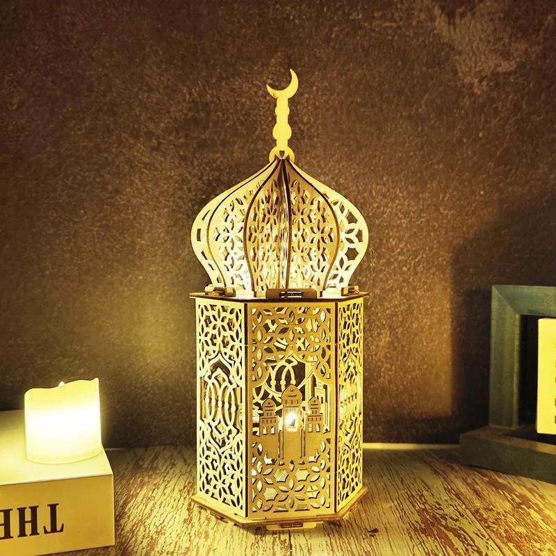 Home Tischdeko Lampe LED Lichter Muslimische Party Beleuchtung DIY Eid Mubarak Ramadan Lampe Raumdeko Zubehör Werkzeuge