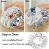 Durable Reusable Aluminum Foil Food Covers 20pcs Food Grade Oil Proof Lids Perfect for Home Kitchen Party Food Fresh Keeping