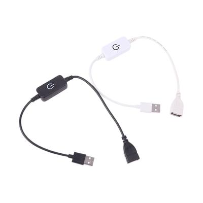 Dc 5V Usb Led Inline Touch Dimming Switch 30Cm On Off Button Extension Cable Cord Dimer For Single Color Led Strip Light