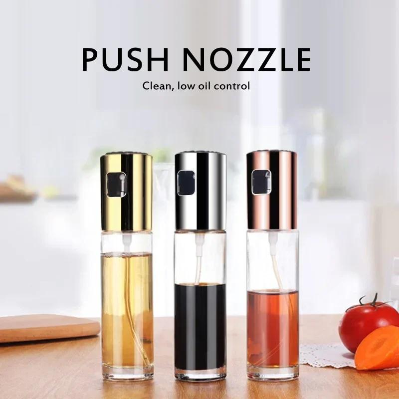 Outdoor Cooking BBQ Oil Spray Bottle with Sprayer - Glass Seasoning Container for Grilling
