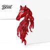 Animal-inspired Jewelry Horse Brooch Sparkling Rhinestones Inlaid Enamel Gift Pin