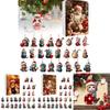 Christmas Advent Calendar With Cat Theme And Acrylic Decorations For Holiday Gift Ideas