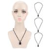 4Pcs Adjustable Rope Stone Pillar Pendant Sweater Chain Necklace  Clothing Accessories