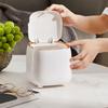 14.5x14.5x15cm Small Covered Table Paper Waste Basket  Living room tea table garbage collection