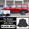 För Nissan X-Trail T33 Rogue - Pianisvart B C-stolpsdekaler, Lättmonterade PC-fönsterlister Anti-repa Tillbehör