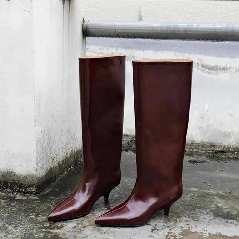 Sexy Pointed Toe High Heels High Boots Women Ankle Boots Dress Party Shoes Designer Brand New Winter Chelsea Pumps Mujer