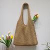 Fashionable And Casual  Bag Tote Bag Knitted Hollow Woven Shoulder Bag